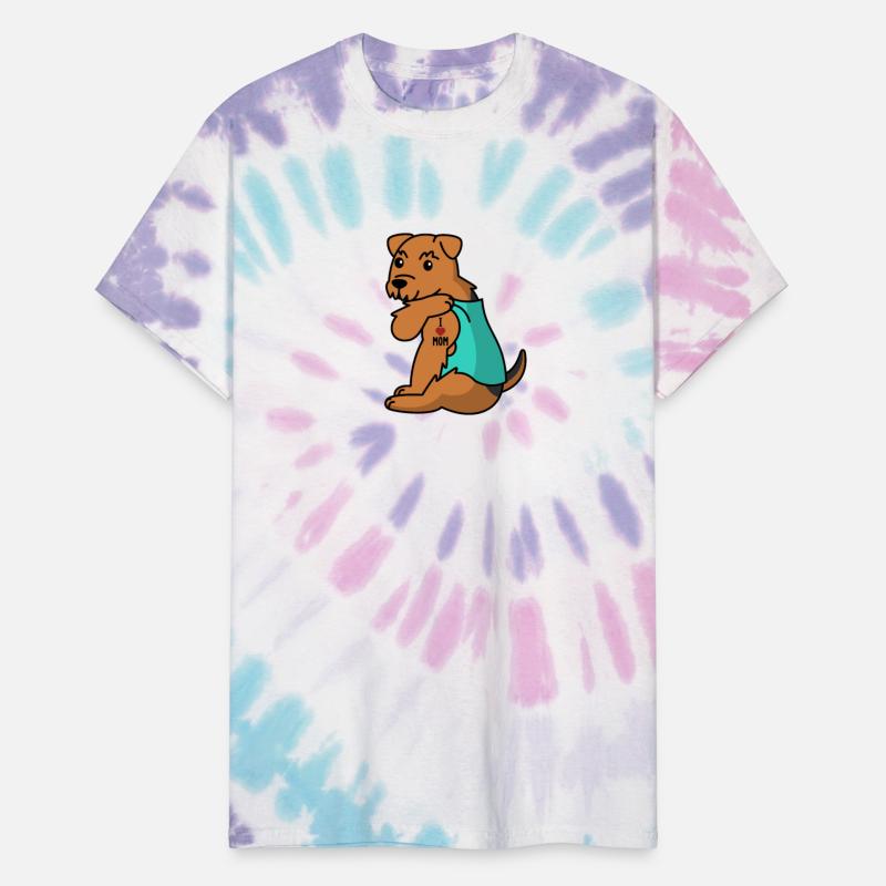 I Love Mom Tattoo Airedale Terrier