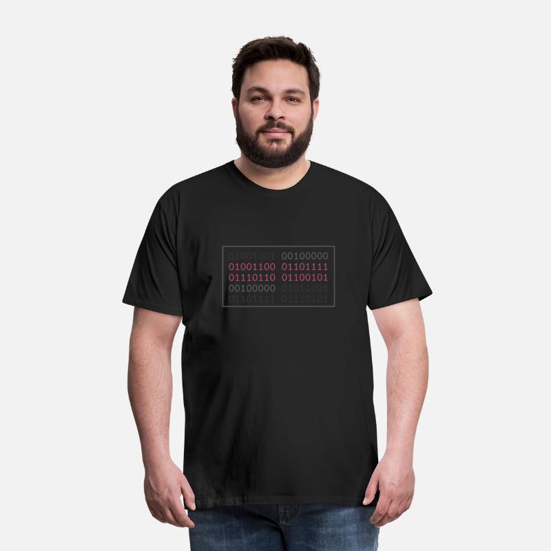 I Love You In Binary programmers code