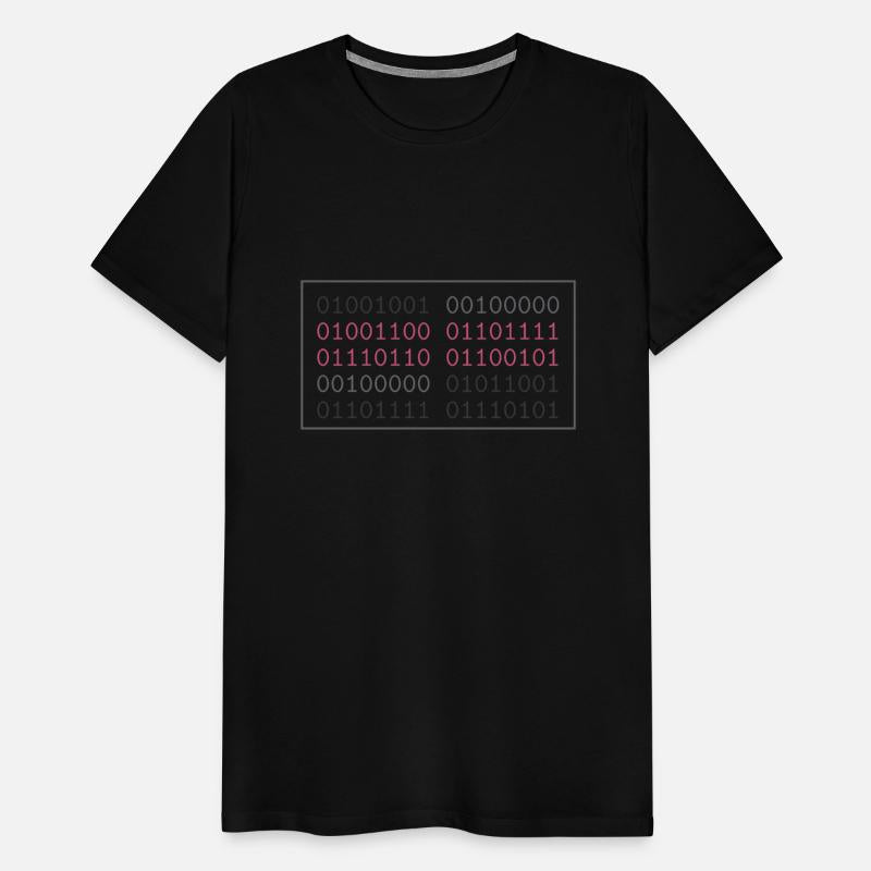 I Love You In Binary programmers code