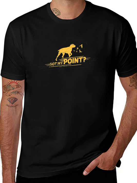 Got My Point Dog Graphic Tee - Black