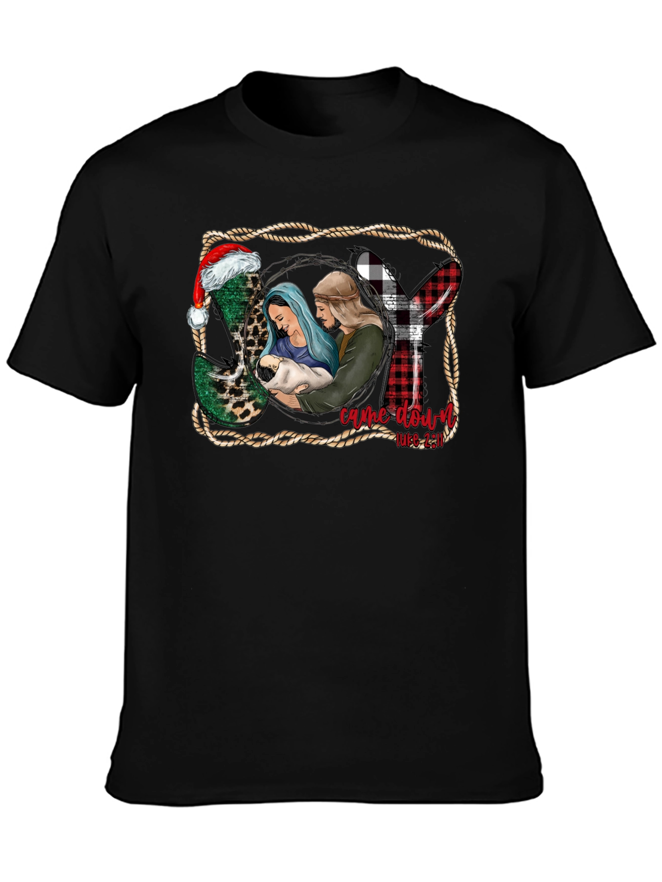 Christmas Nativity T-Shirt: He Came Down Luke 2:11