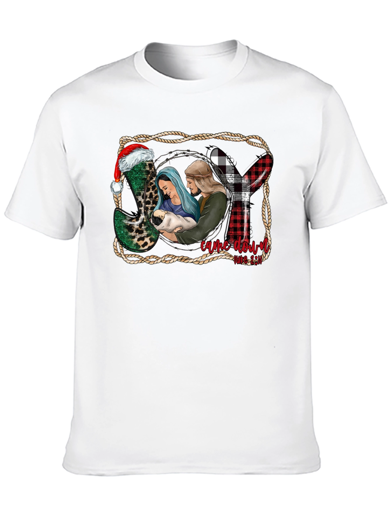 Christmas Nativity T-Shirt: He Came Down Luke 2:11