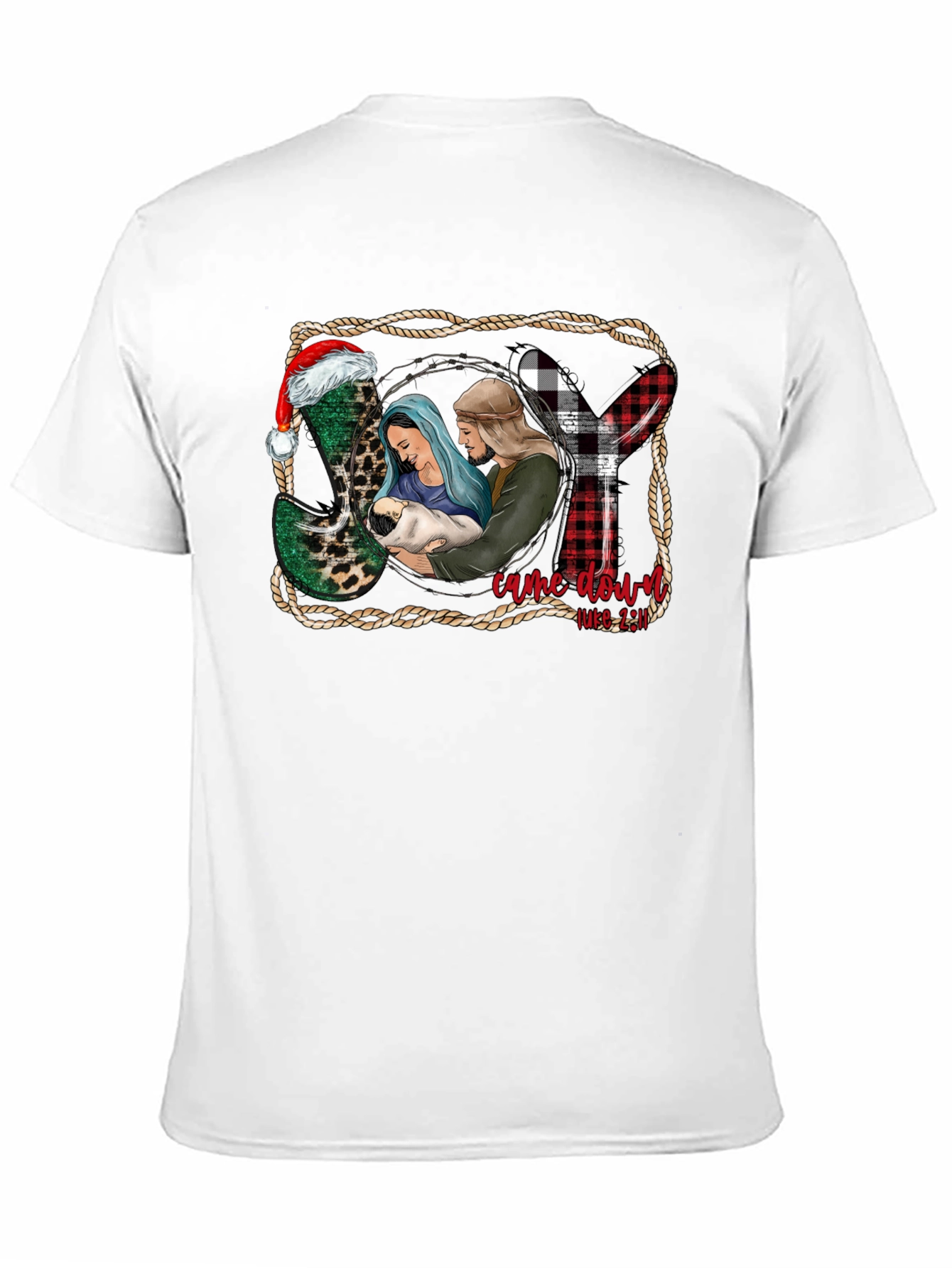 Christmas Nativity T-Shirt: He Came Down Luke 2:11