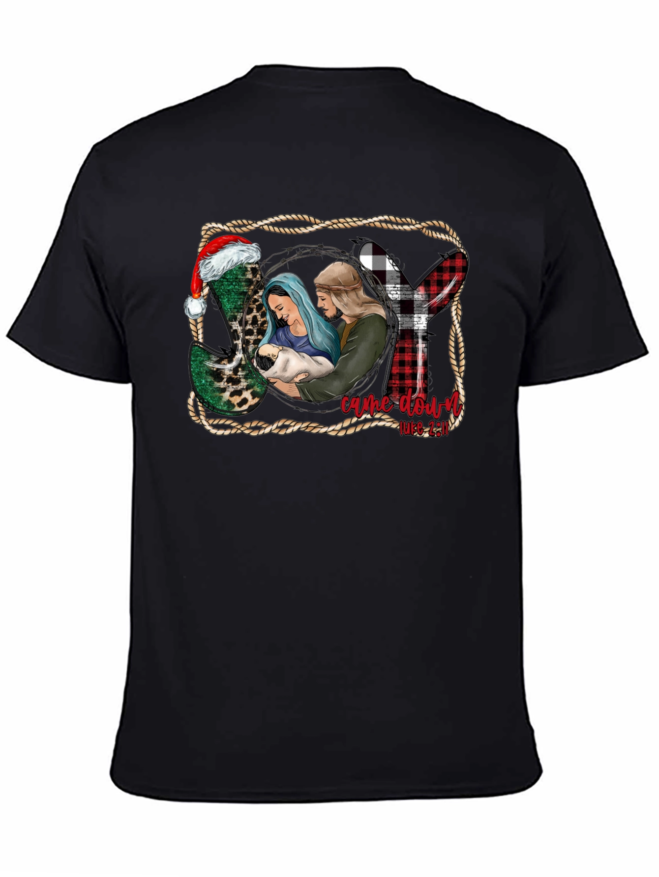 Christmas Nativity T-Shirt: He Came Down Luke 2:11