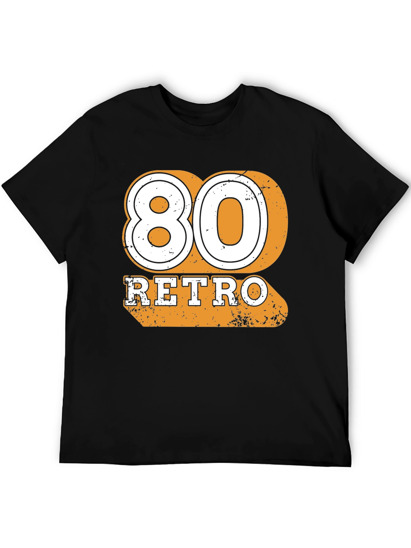 80 Retro Black T-Shirt