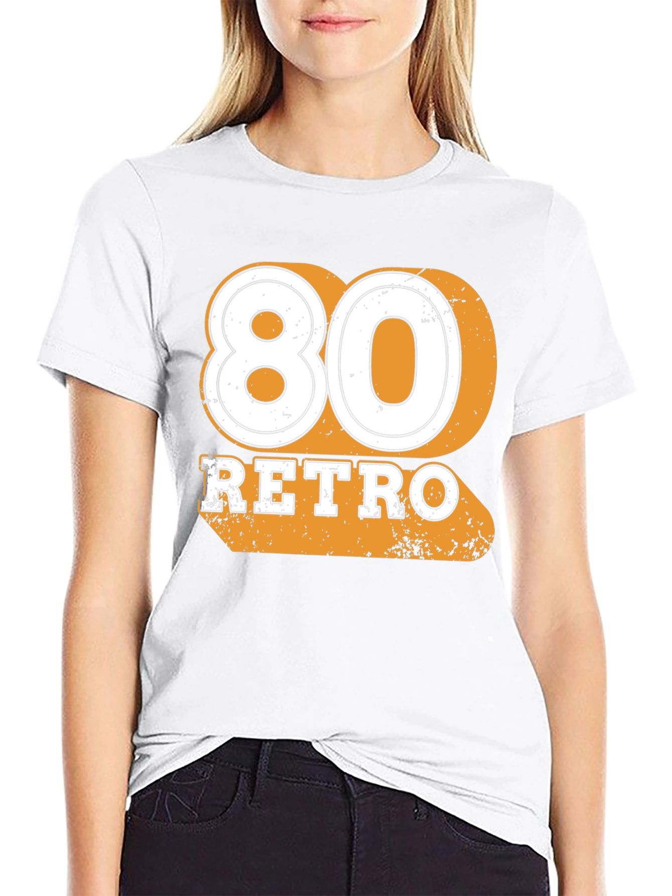 80 Retro Black T-Shirt
