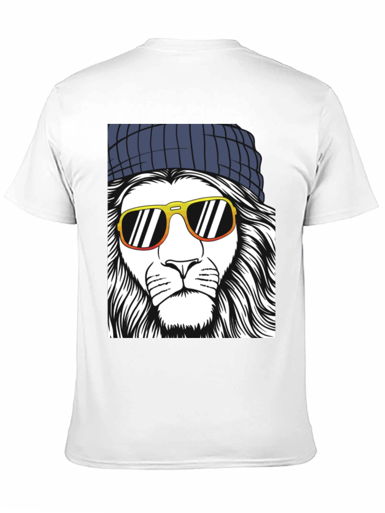 Cool Lion Graphic Tee - Mens Black T-Shirt