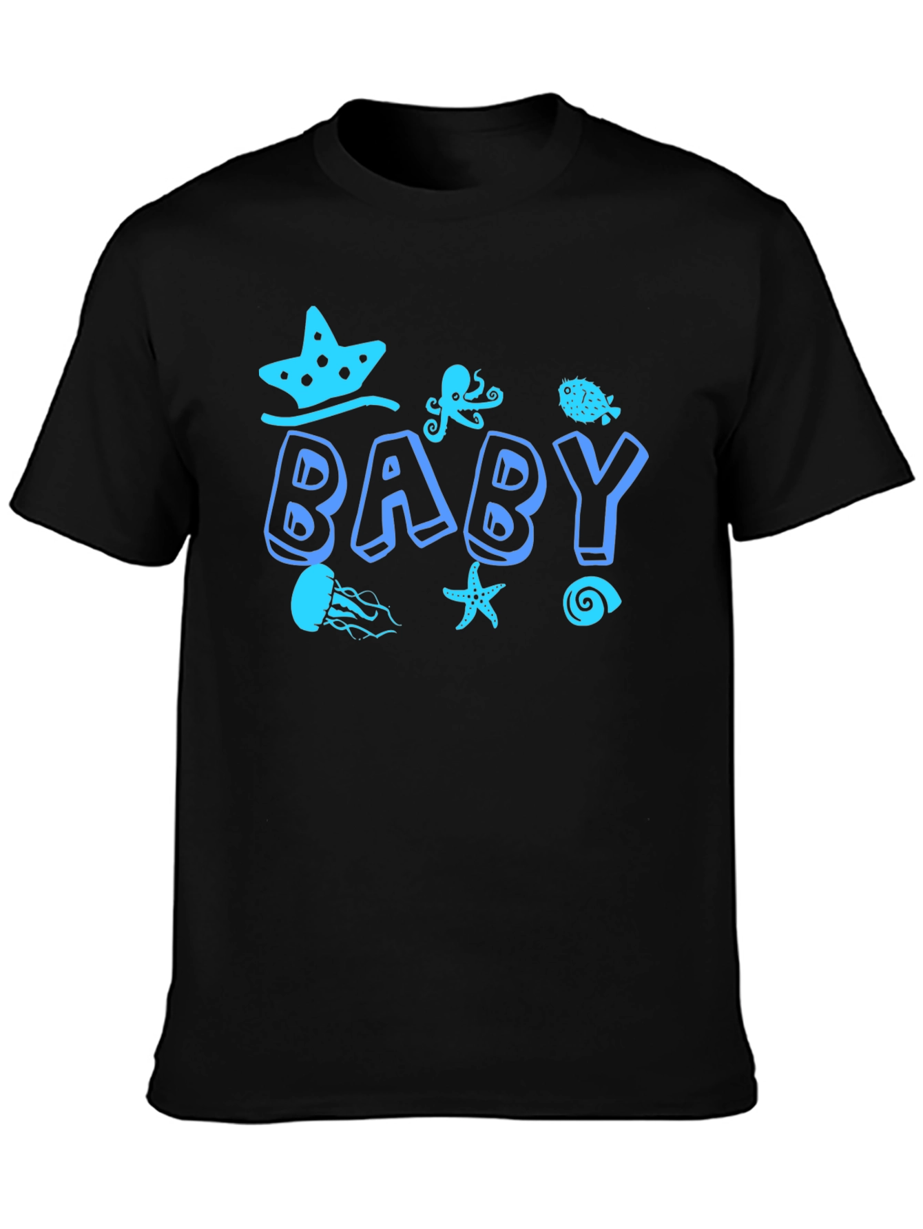 Cute Baby Ocean Graphic Tee Shirt