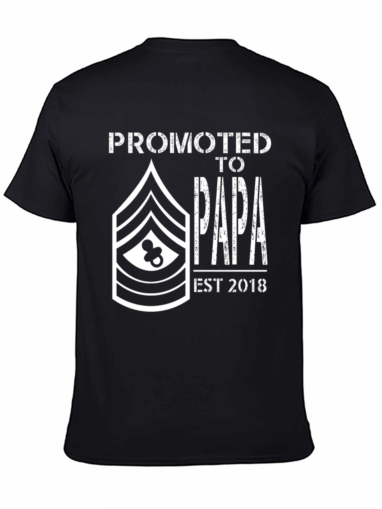 Promoted to Papa EST 2018 Graphic Tee