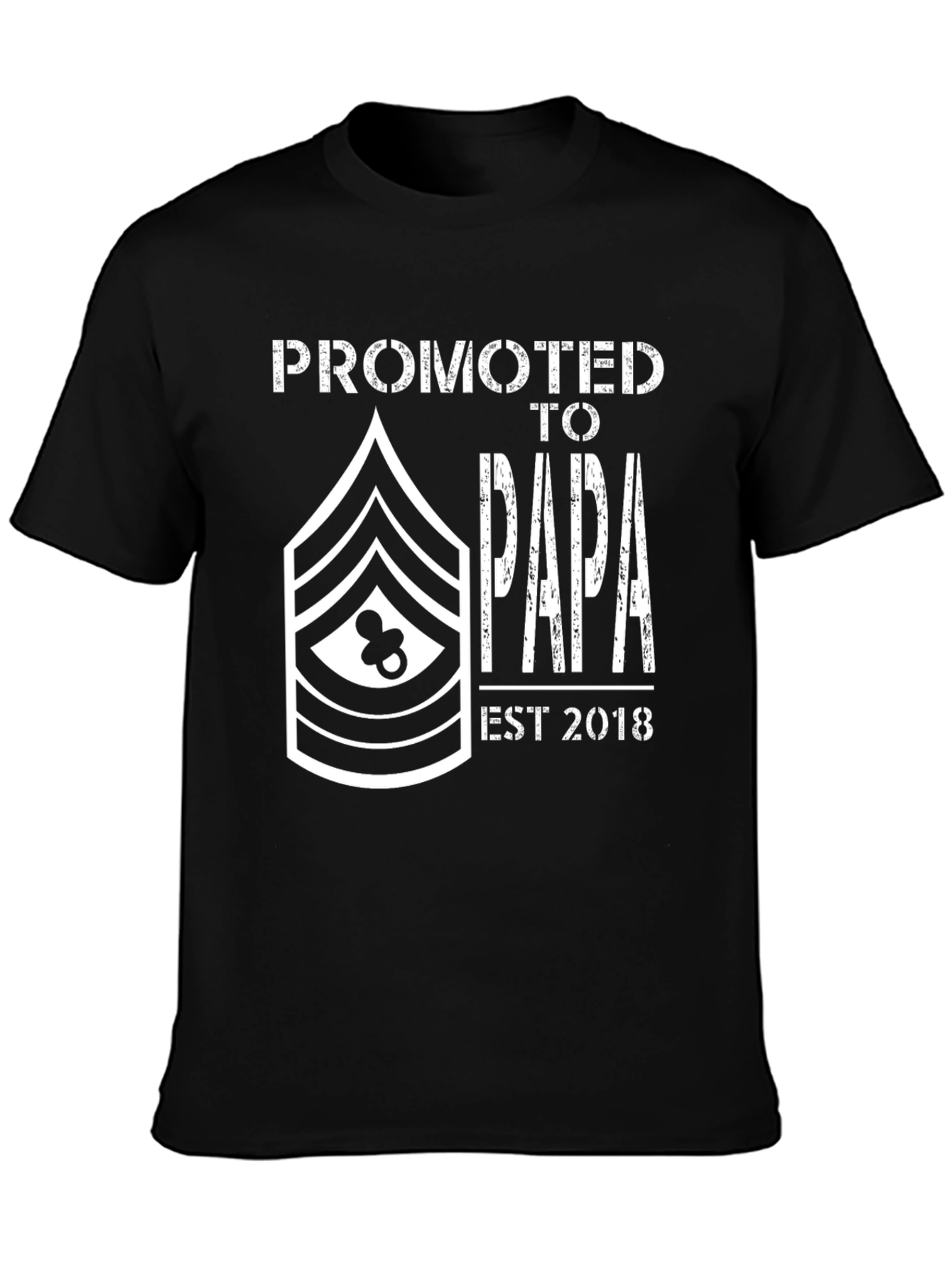 Promoted to Papa EST 2018 Graphic Tee