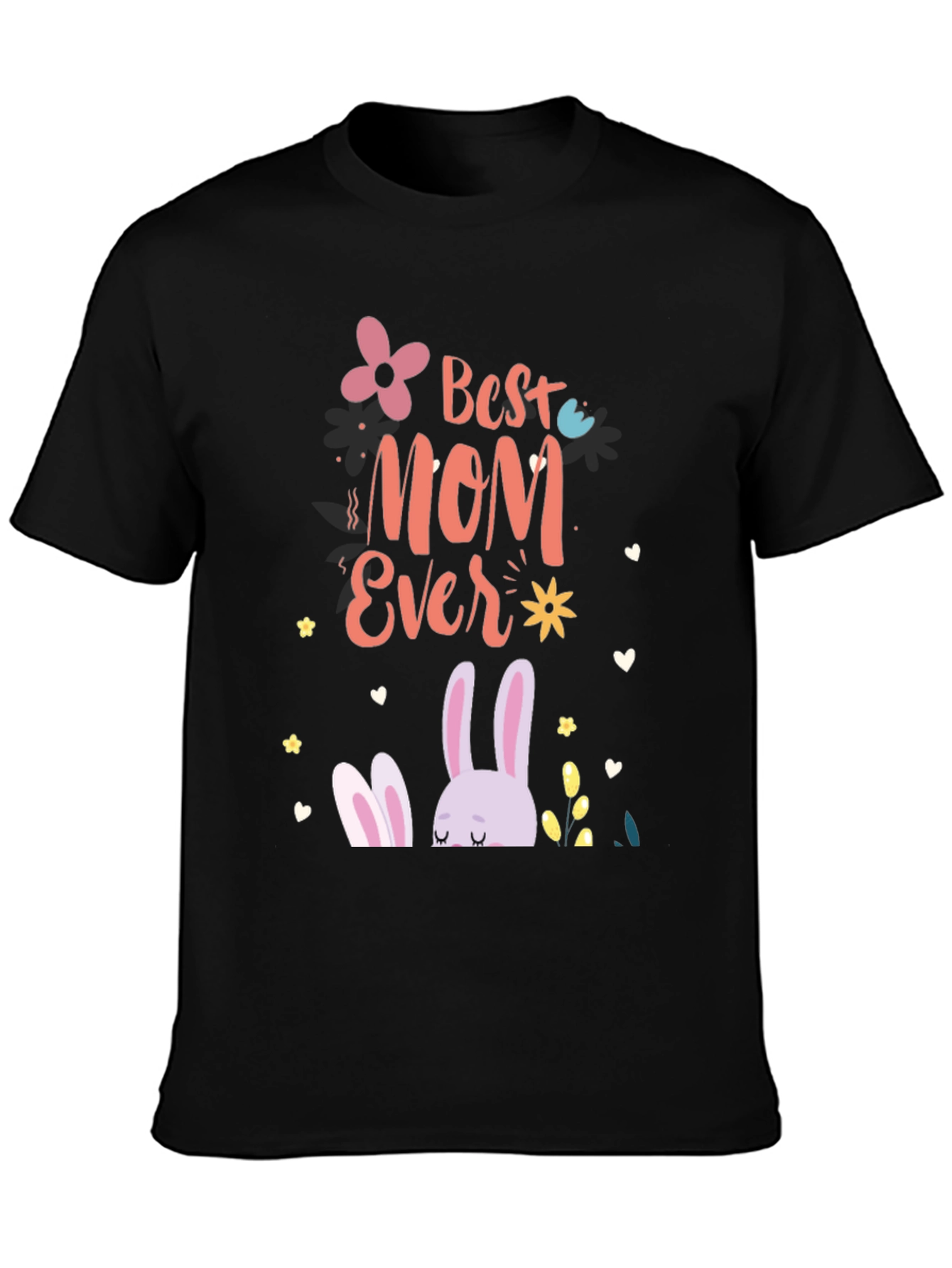 Best Mom Ever Easter Bunny Graphic T-Shirt