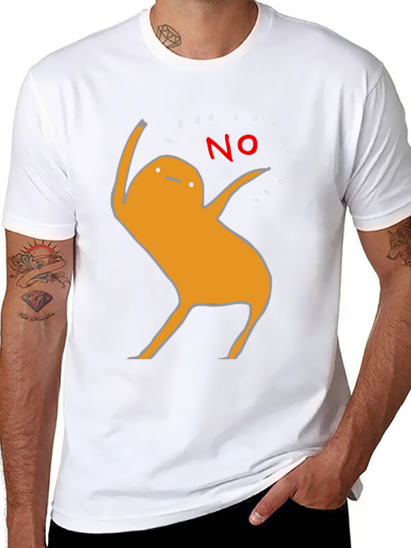 Funny No Potato T-Shirt - Mens Black Graphic Tee