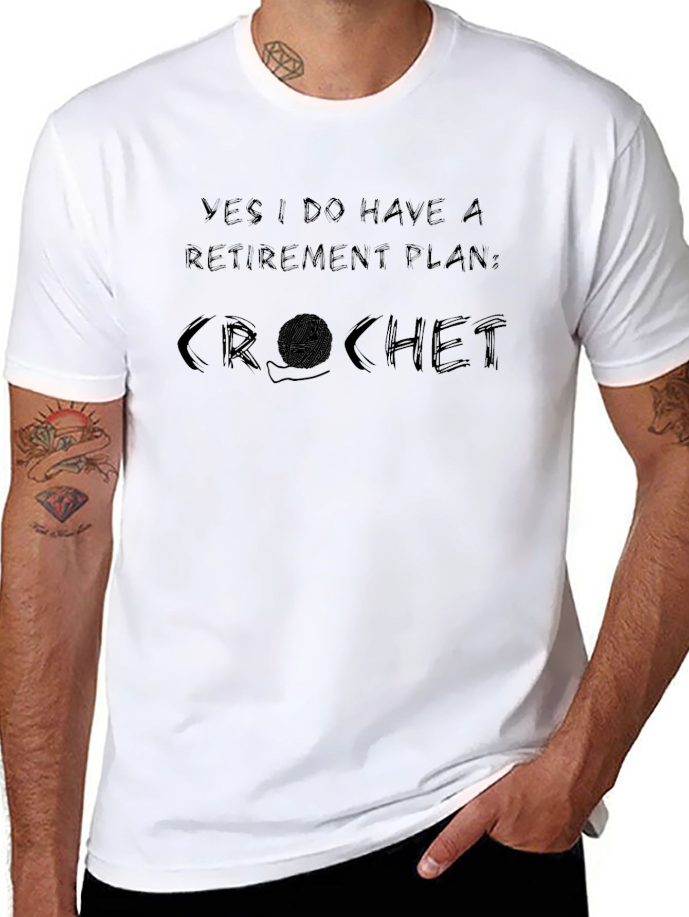 Crochet Retirement Plan T-Shirt - Funny Knit Hobby Tee