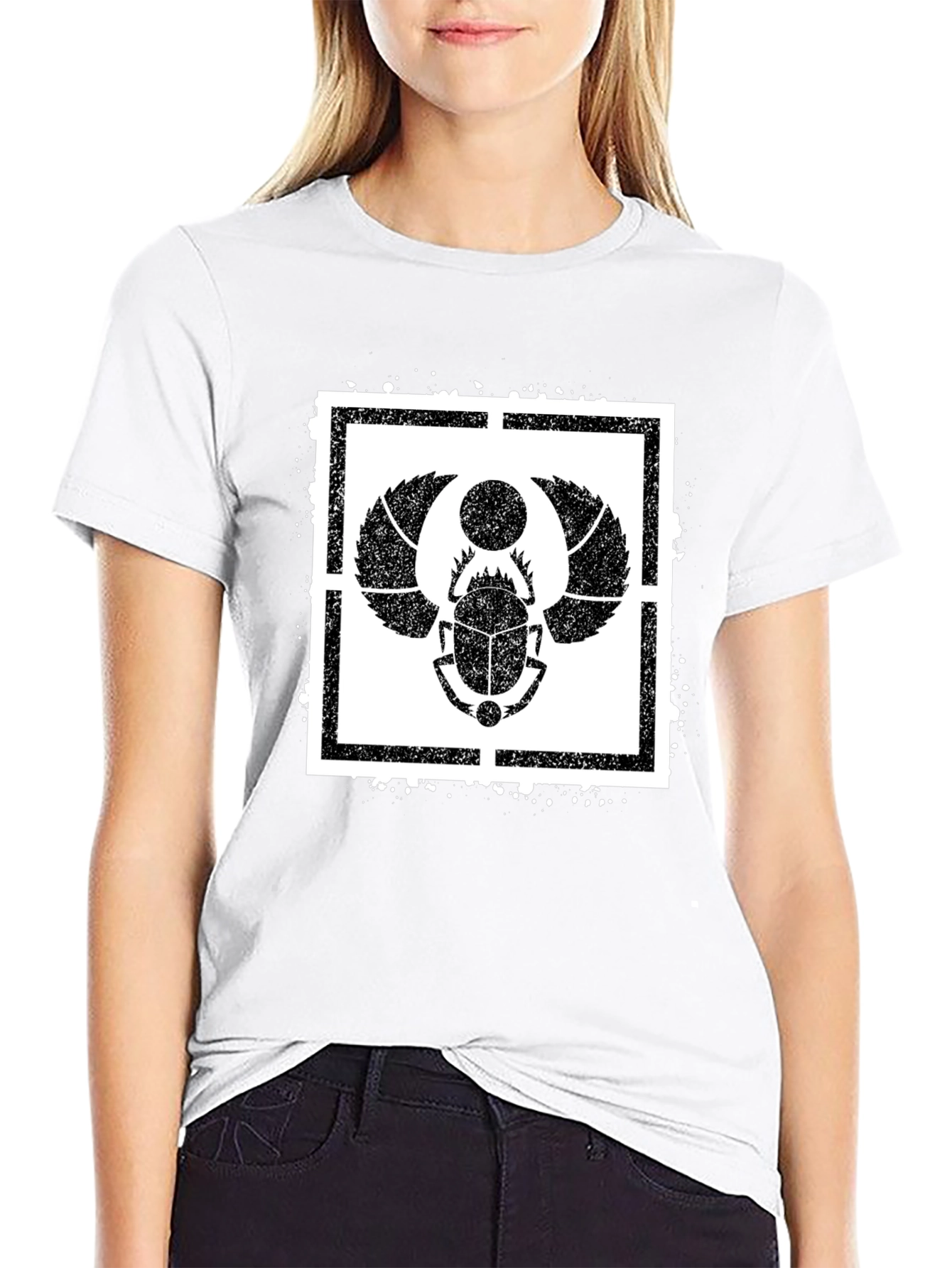 Egyptian Scarab Beetle Graphic T-Shirt
