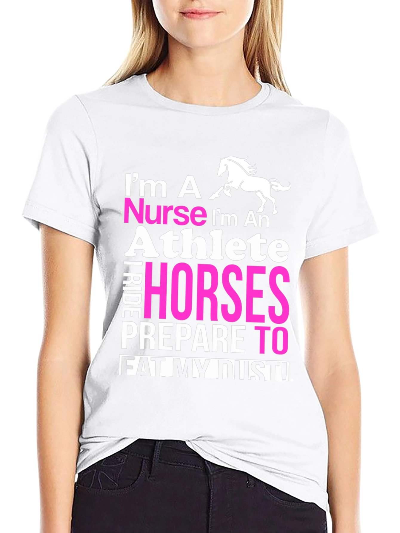 Nurse Athlete Horse Rider T-Shirt