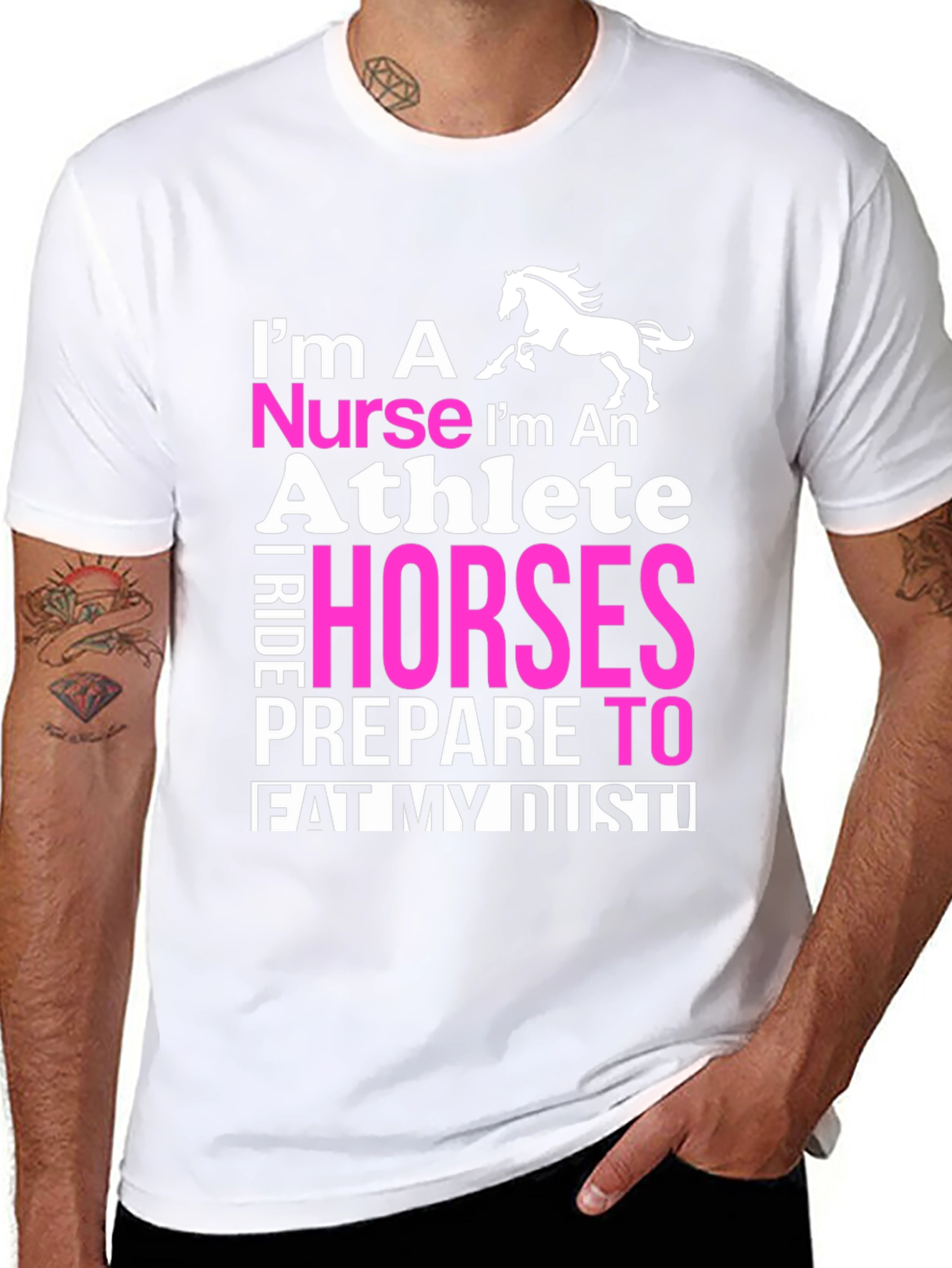 Nurse Athlete Horse Rider T-Shirt