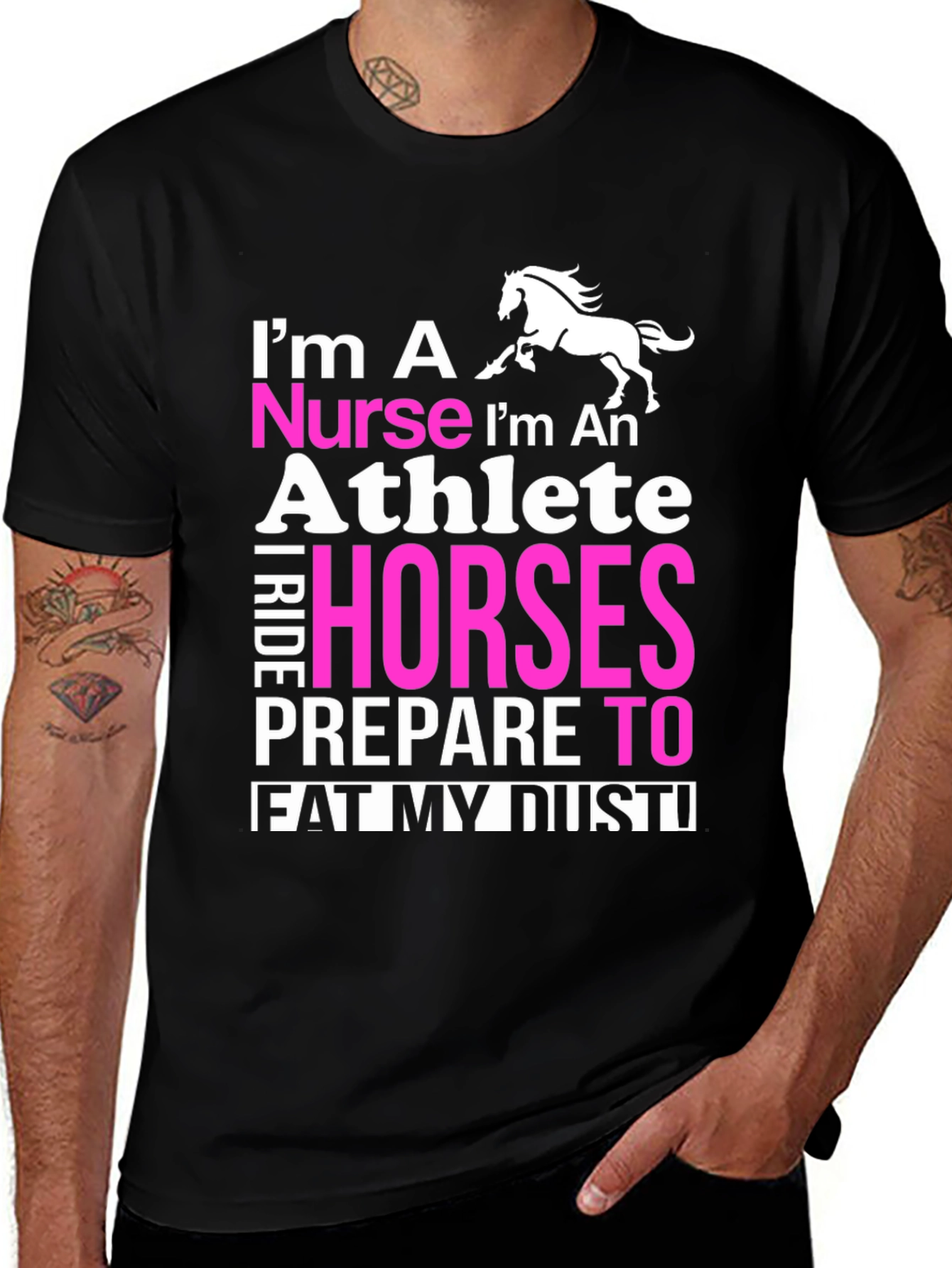 Nurse Athlete Horse Rider T-Shirt
