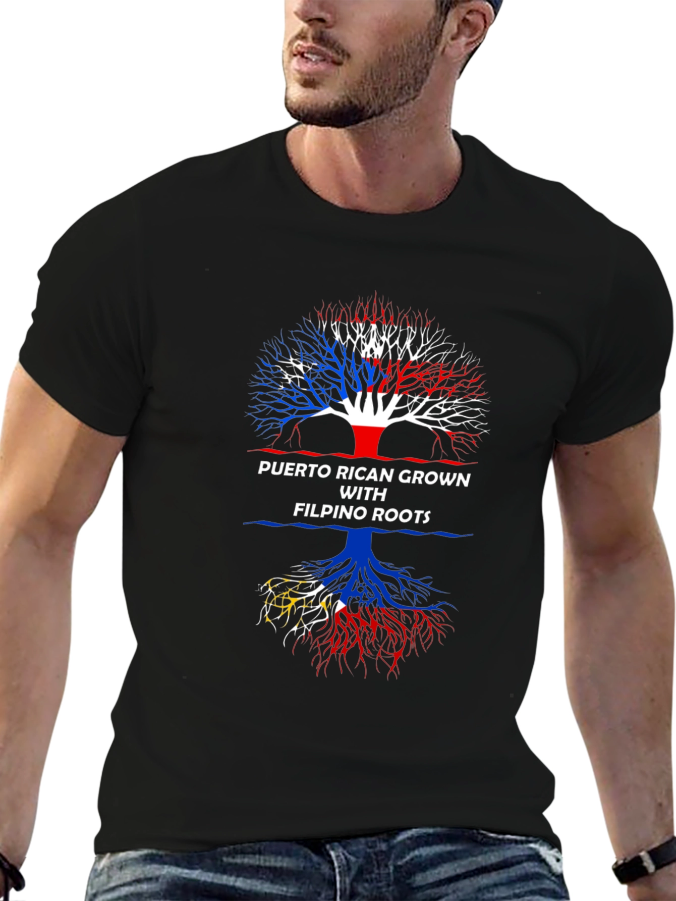 Puerto Rican Filipino Roots T-Shirt