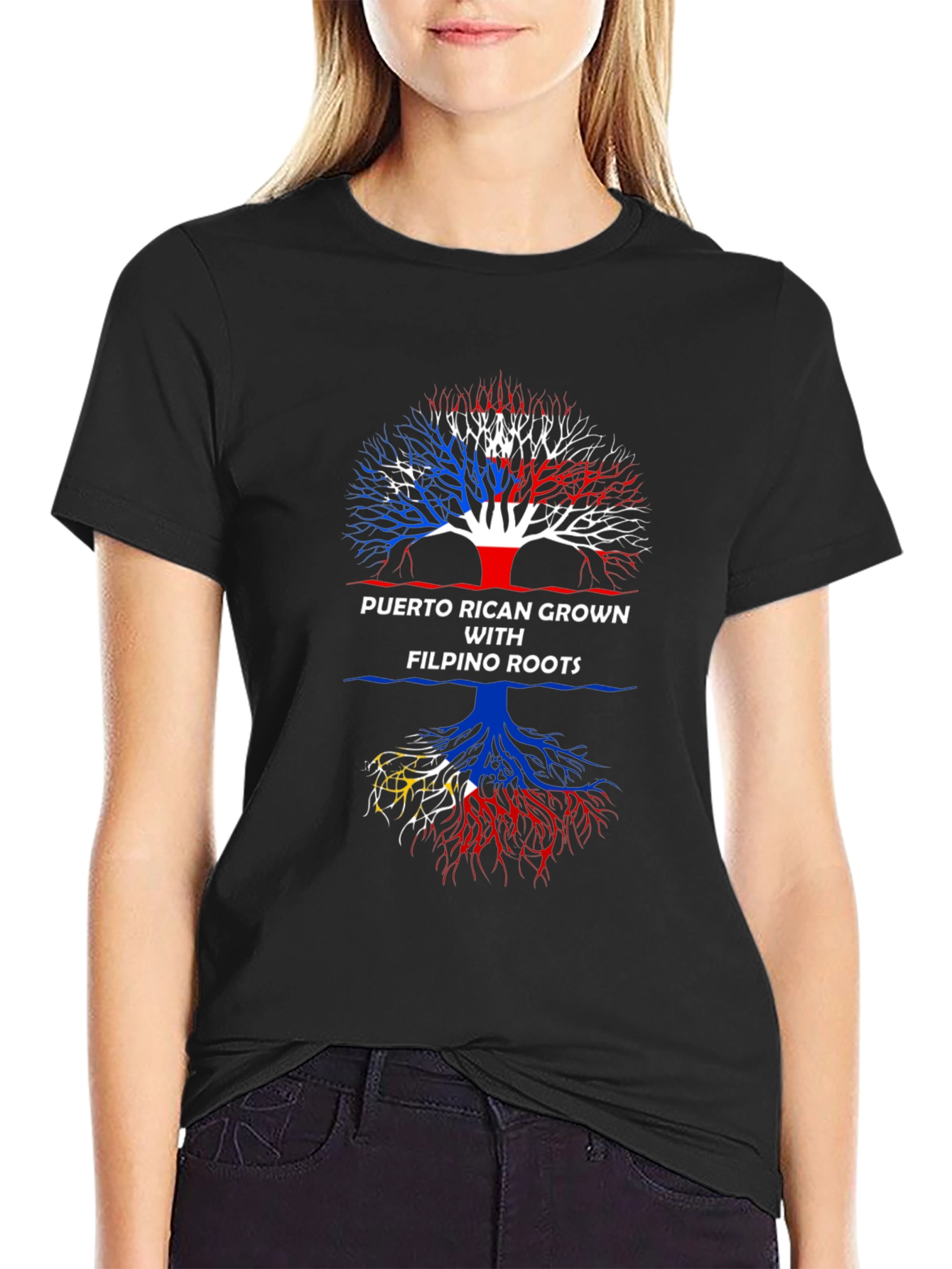 Puerto Rican Filipino Roots T-Shirt