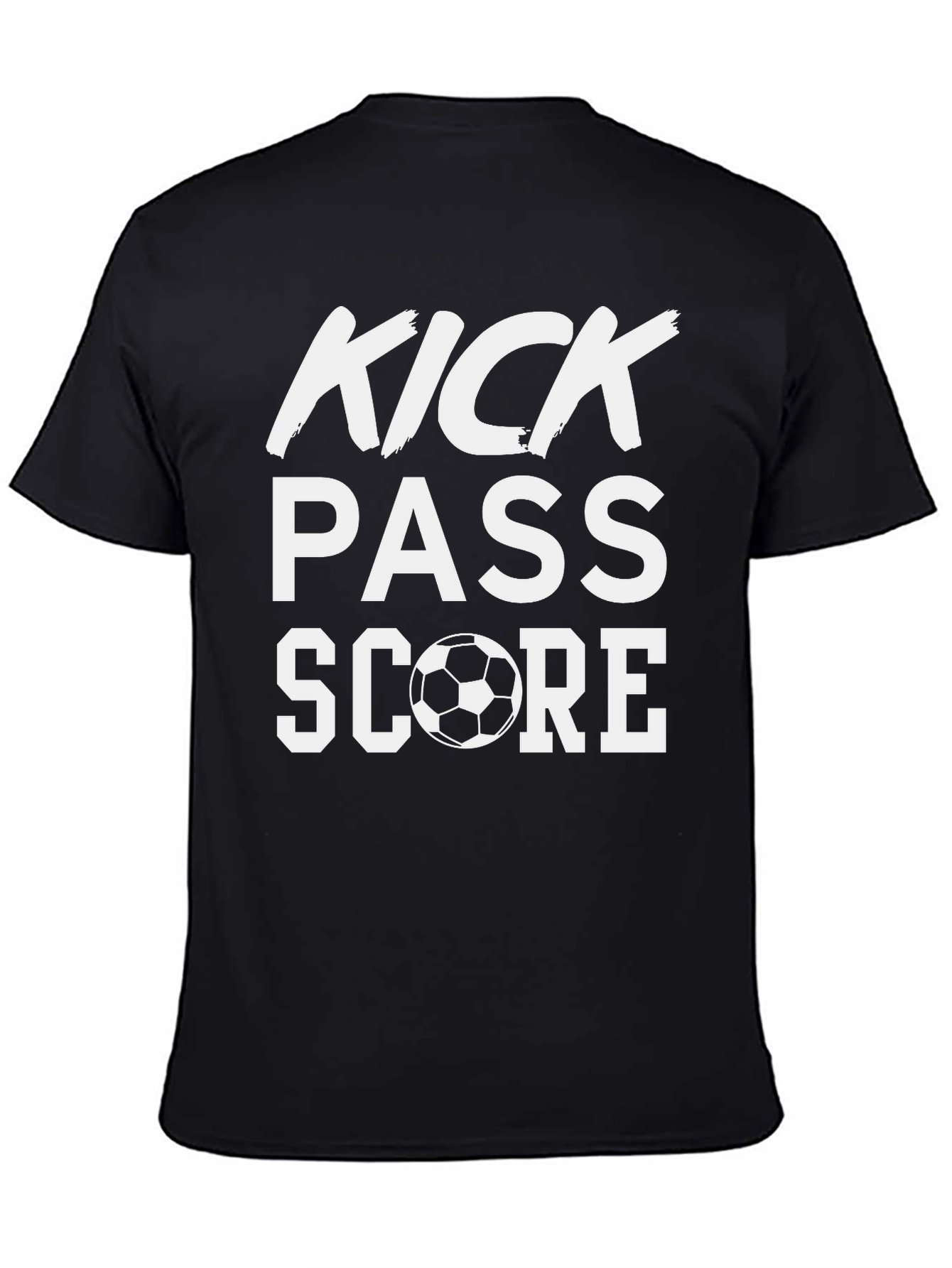 Kick Pass Score Soccer Graphic T-Shirt