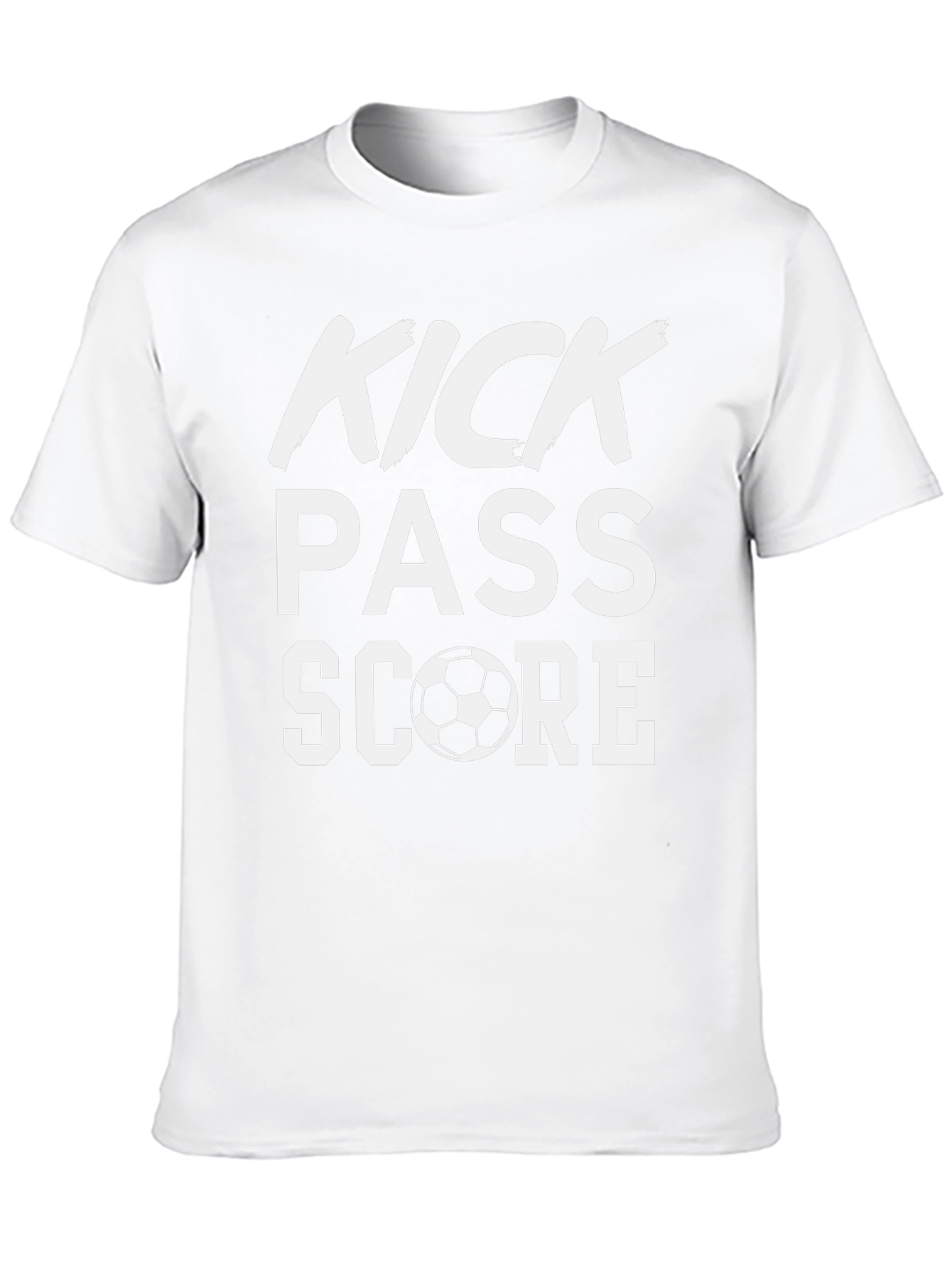 Kick Pass Score Soccer Graphic T-Shirt
