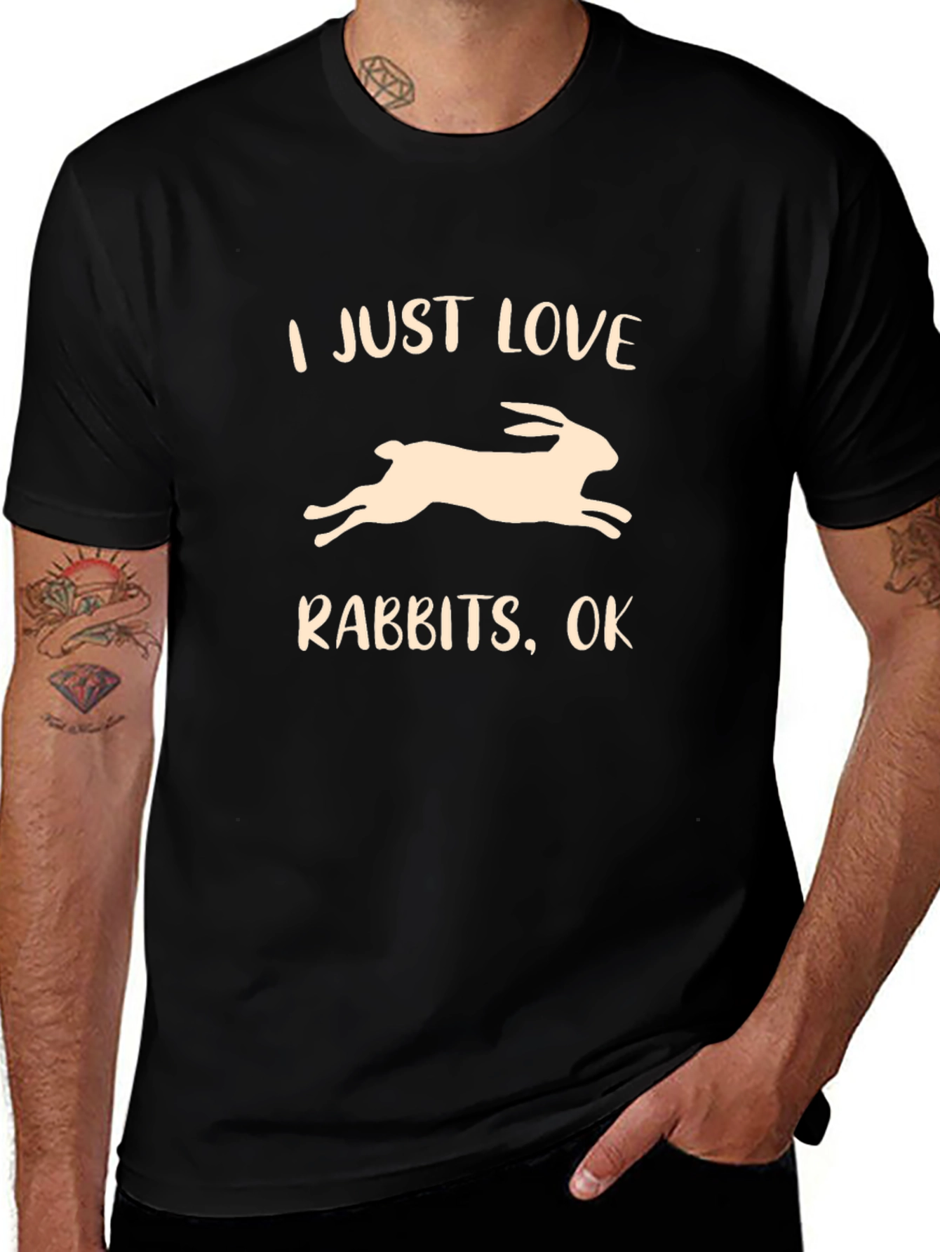 I Love Rabbits Graphic T-Shirt