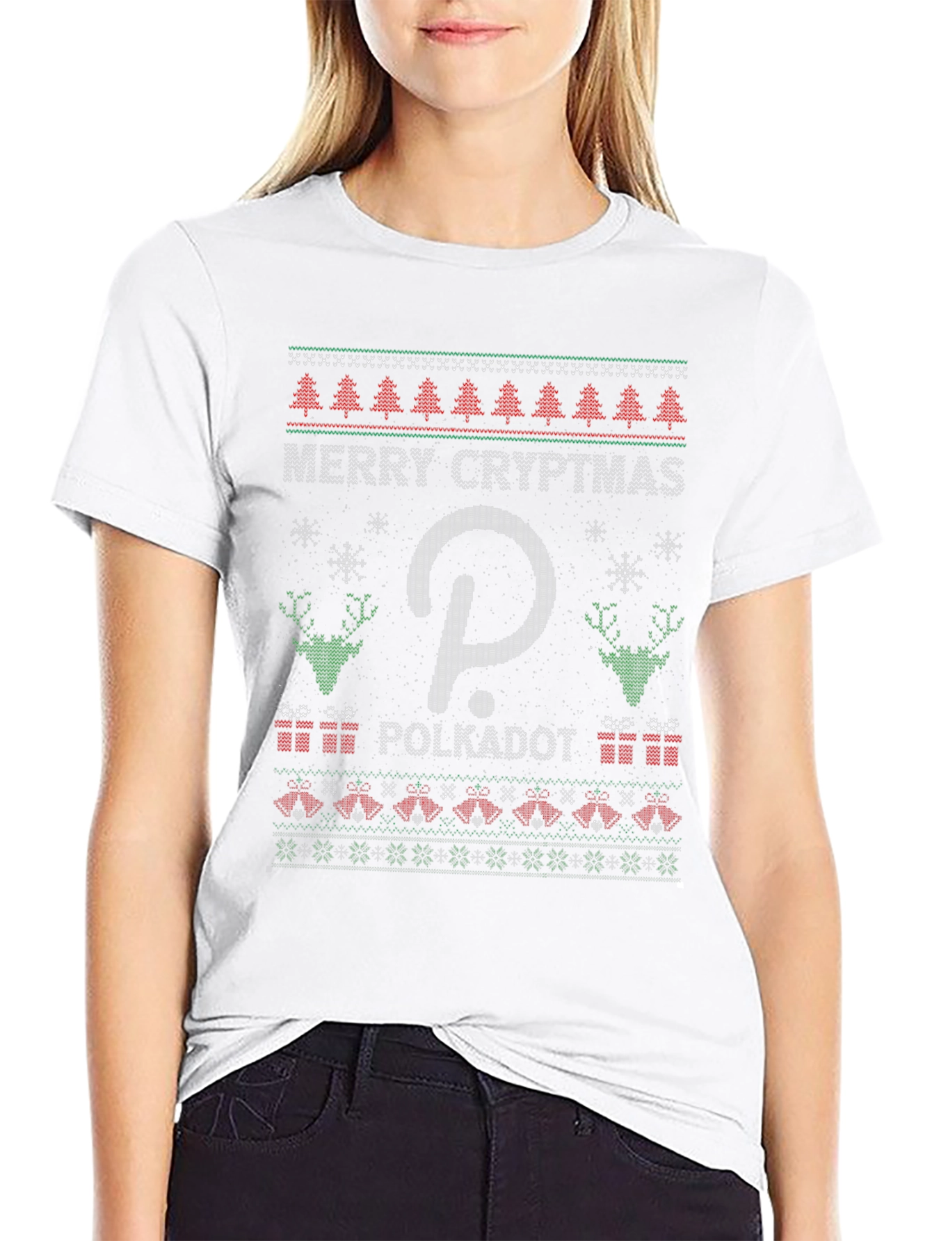 Merry Cryptmas Polkadot Ugly Christmas Sweater T-Shirt