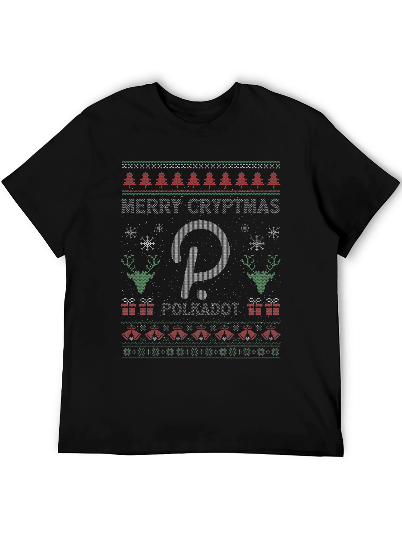 Merry Cryptmas Polkadot Ugly Christmas Sweater T-Shirt