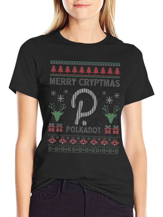Merry Cryptmas Polkadot Ugly Christmas Sweater T-Shirt