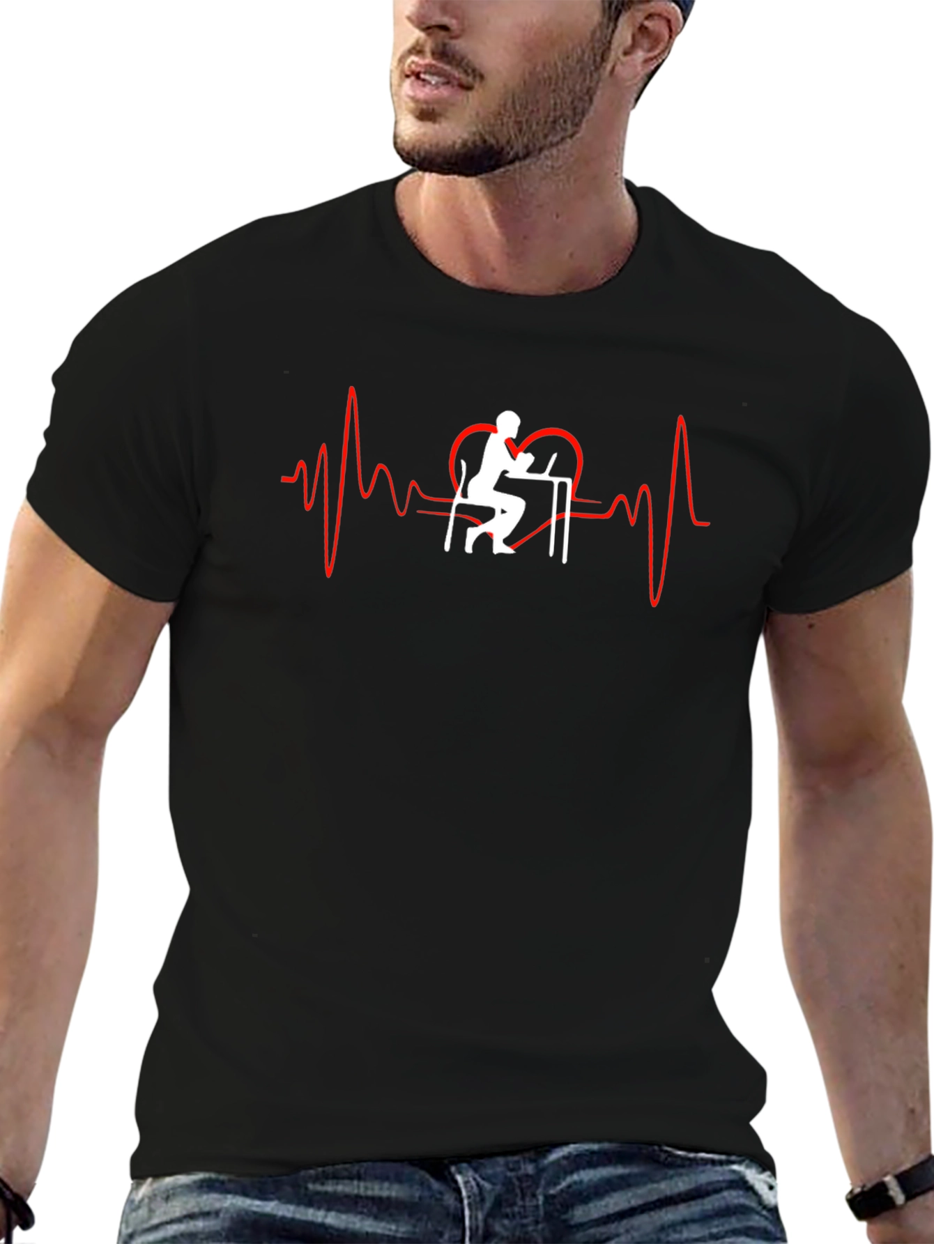 Coder Heartbeat Graphic T-Shirt