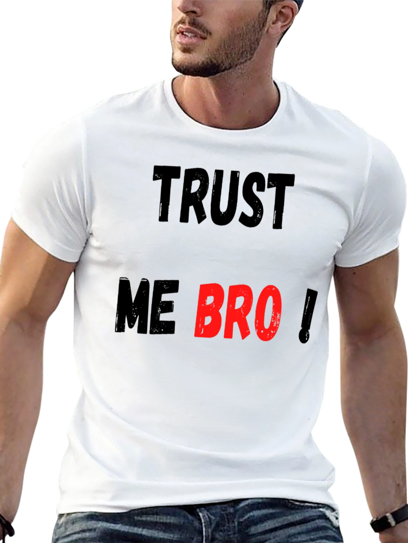 Trust Me Bro Black Graphic T-Shirt