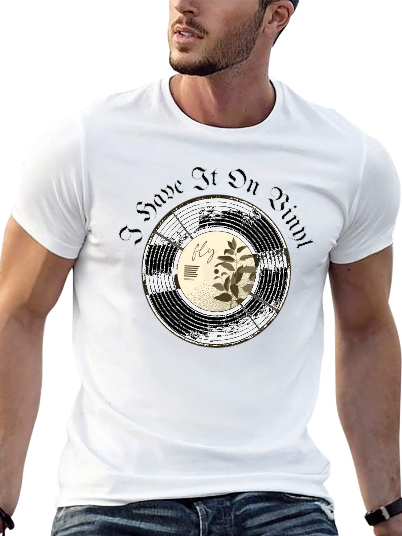 Save It On Vinyl T-Shirt - Black