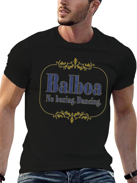 Balboa T-Shirt - No Boxing Dancing - Vintage Style