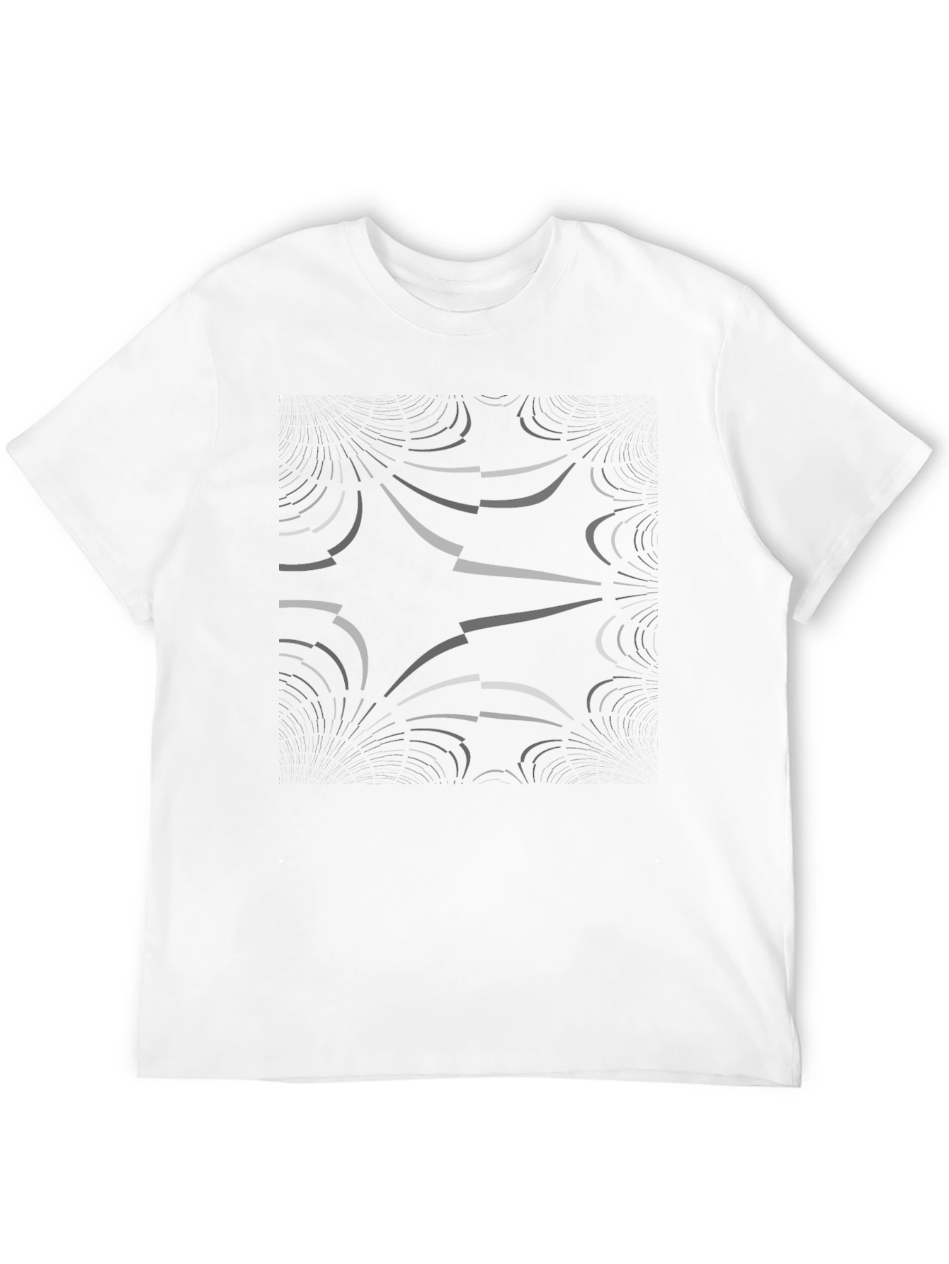 Abstract Graphic Black T-Shirt for Men