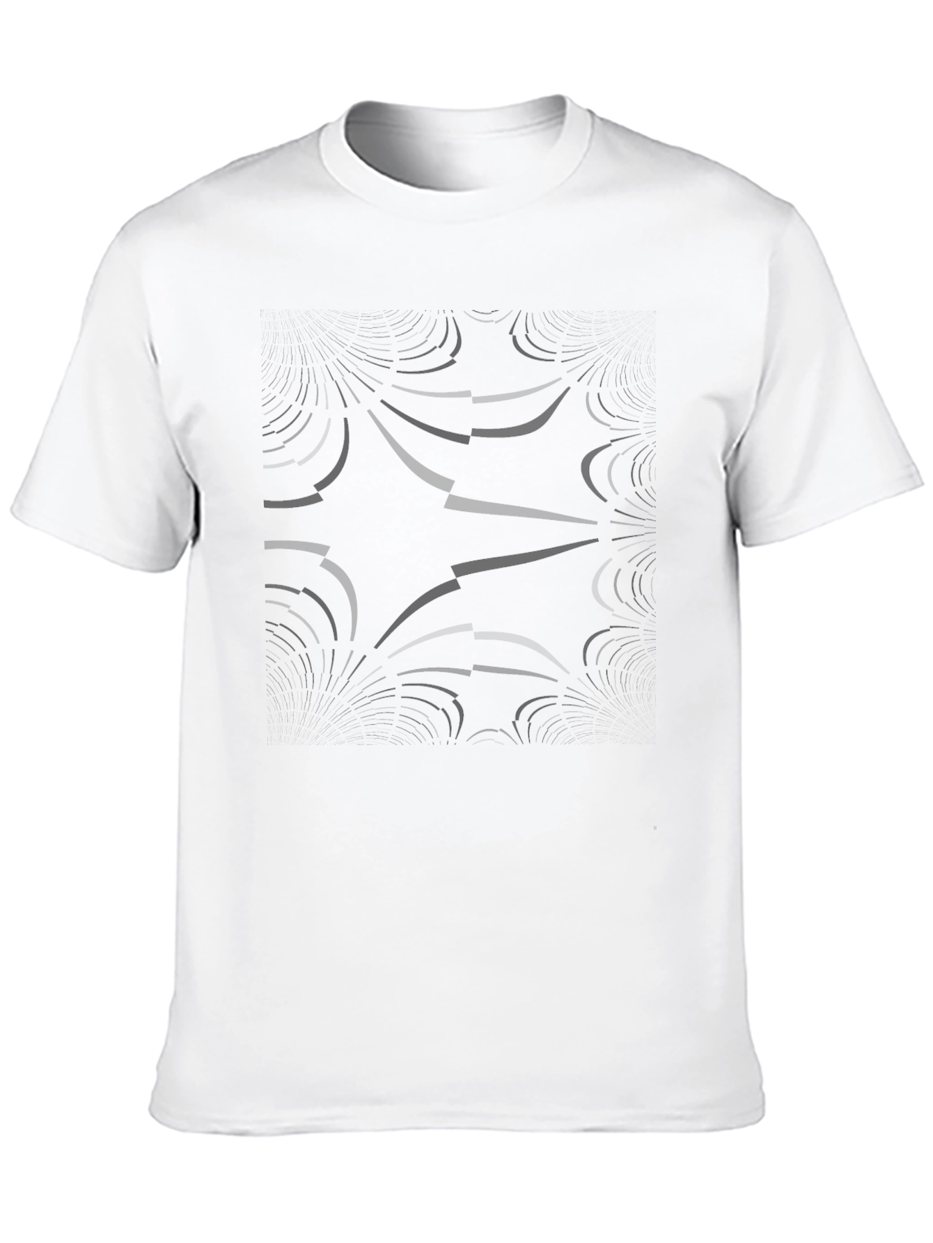 Abstract Graphic Black T-Shirt for Men