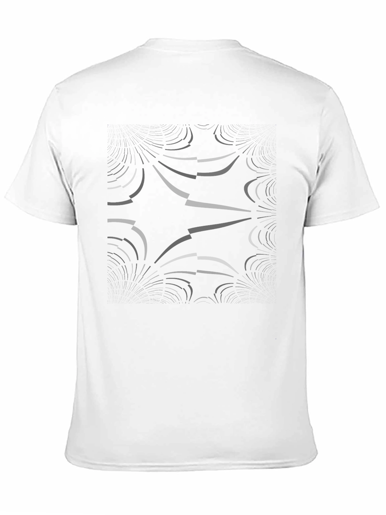Abstract Graphic Black T-Shirt for Men