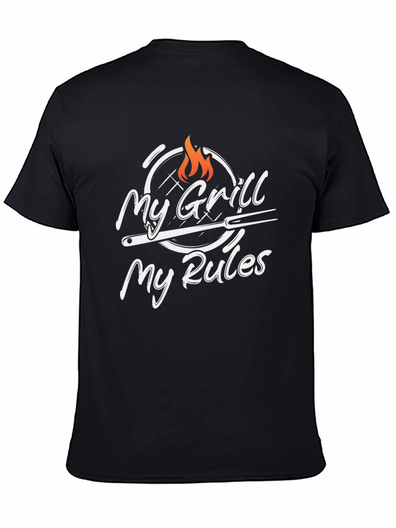 My Grill My Rules Black T-Shirt BBQ