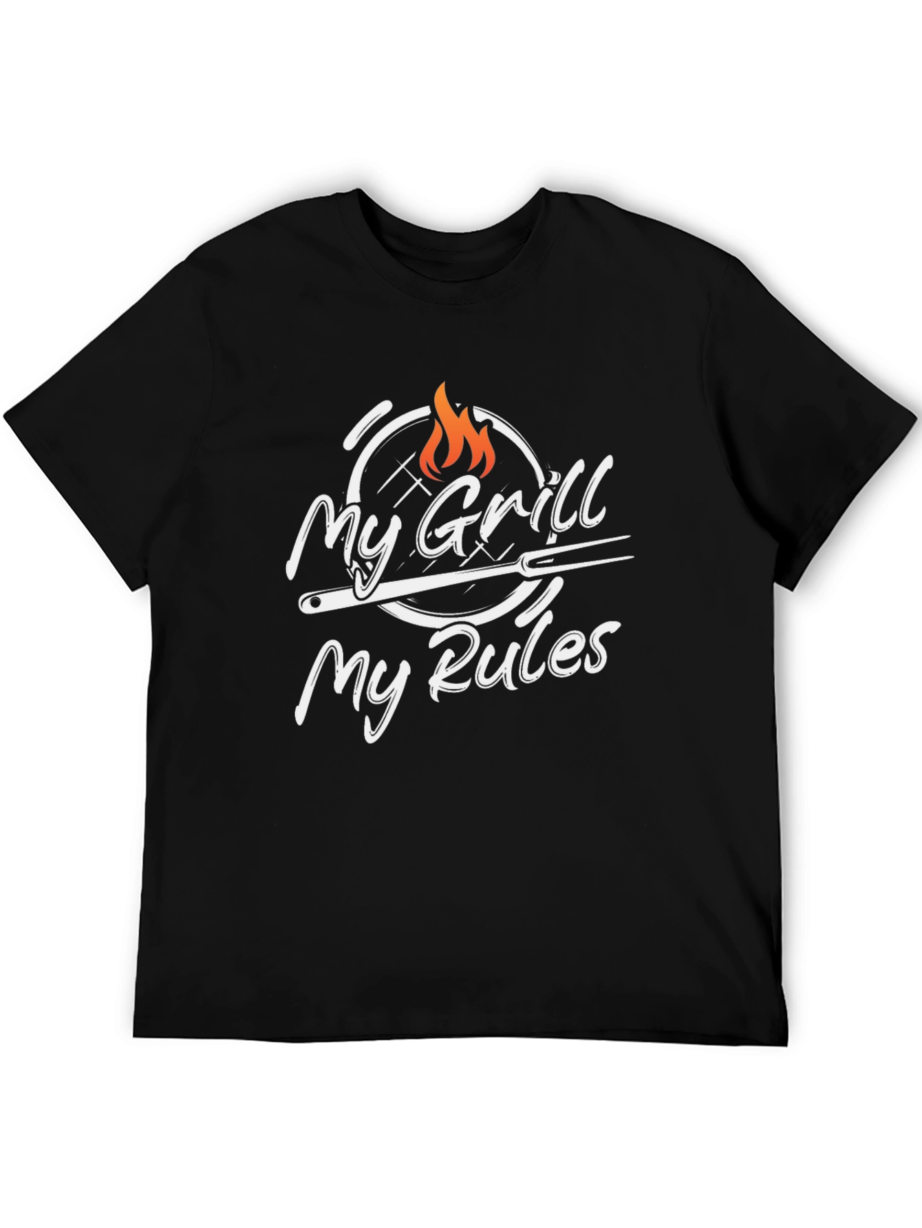 My Grill My Rules Black T-Shirt BBQ
