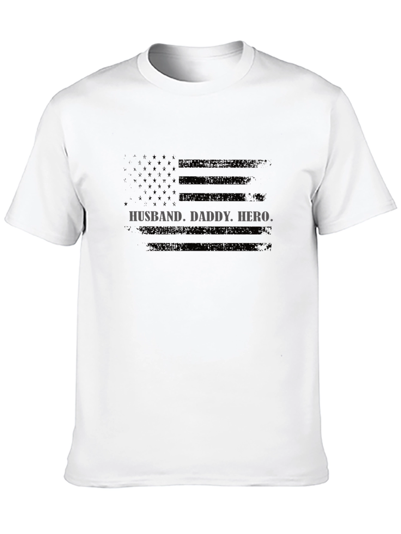 Husband Daddy Hero Flag T-Shirt