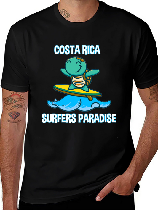 Costa Rica Surfing Turtle T-Shirt
