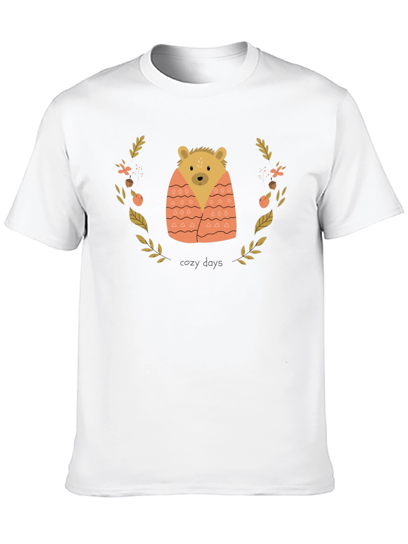 Cozy Days Bear Graphic Tee - Comfort Fit