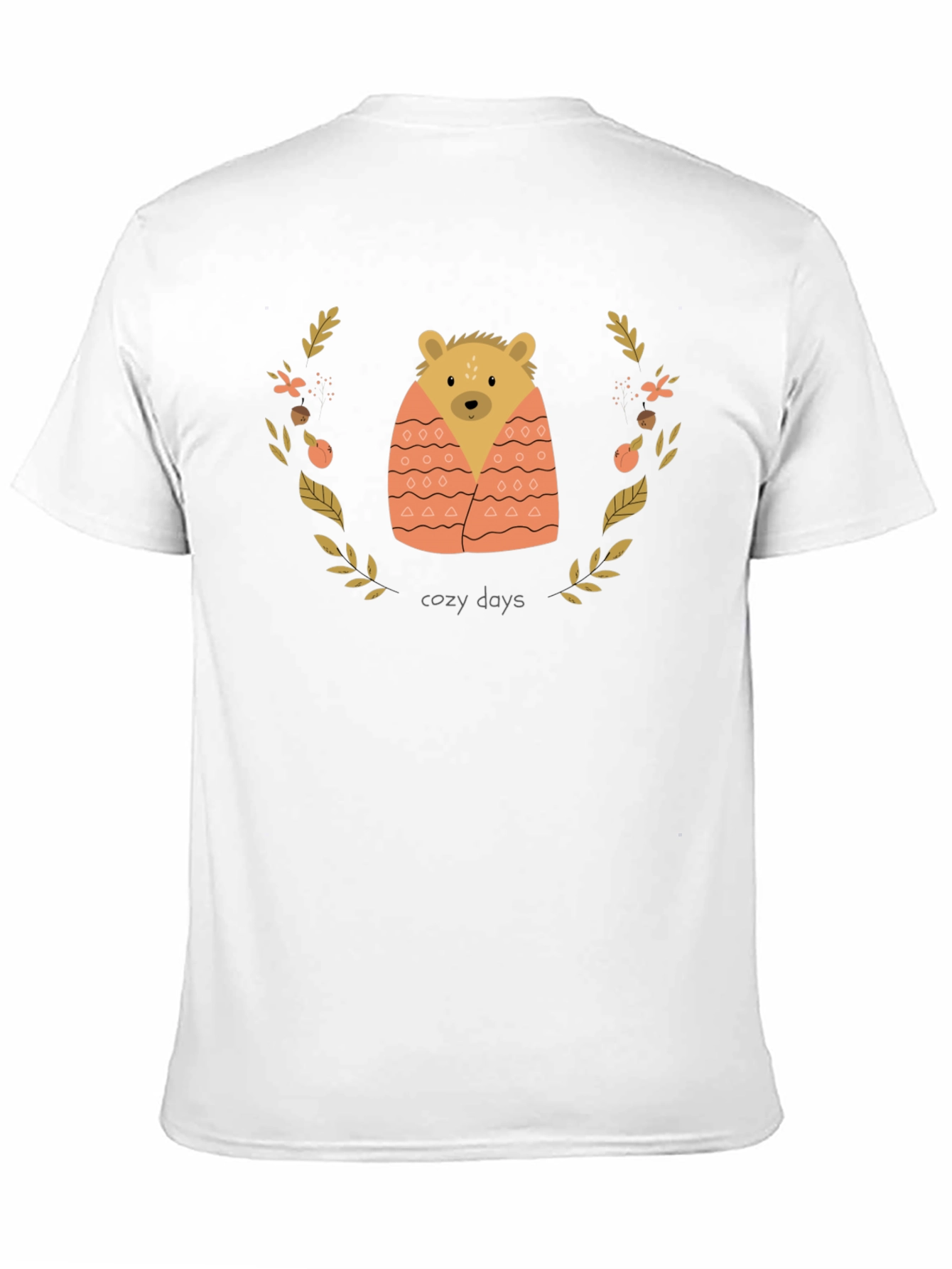 Cozy Days Bear Graphic Tee - Comfort Fit