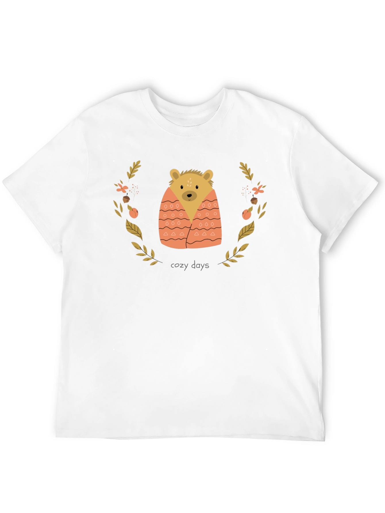 Cozy Days Bear Graphic Tee - Comfort Fit