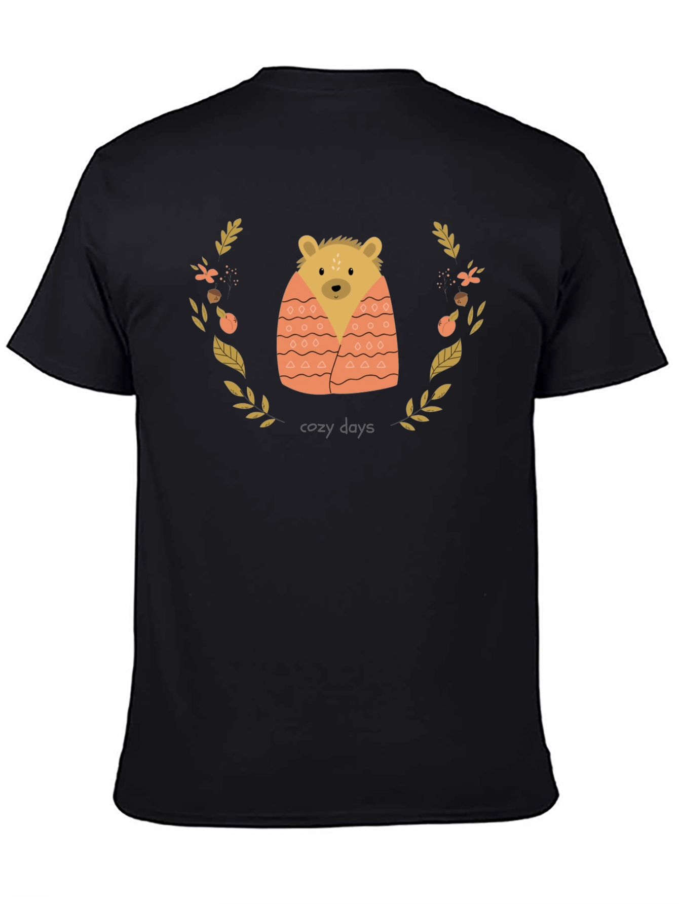 Cozy Days Bear Graphic Tee - Comfort Fit