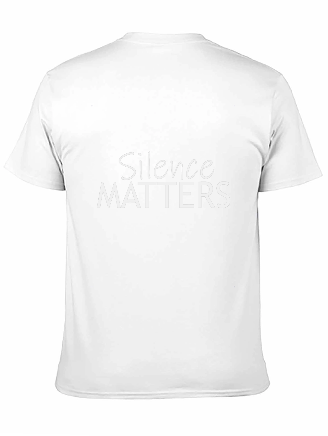 Silence Matters Graphic Tee - Black Cotton T-Shirt