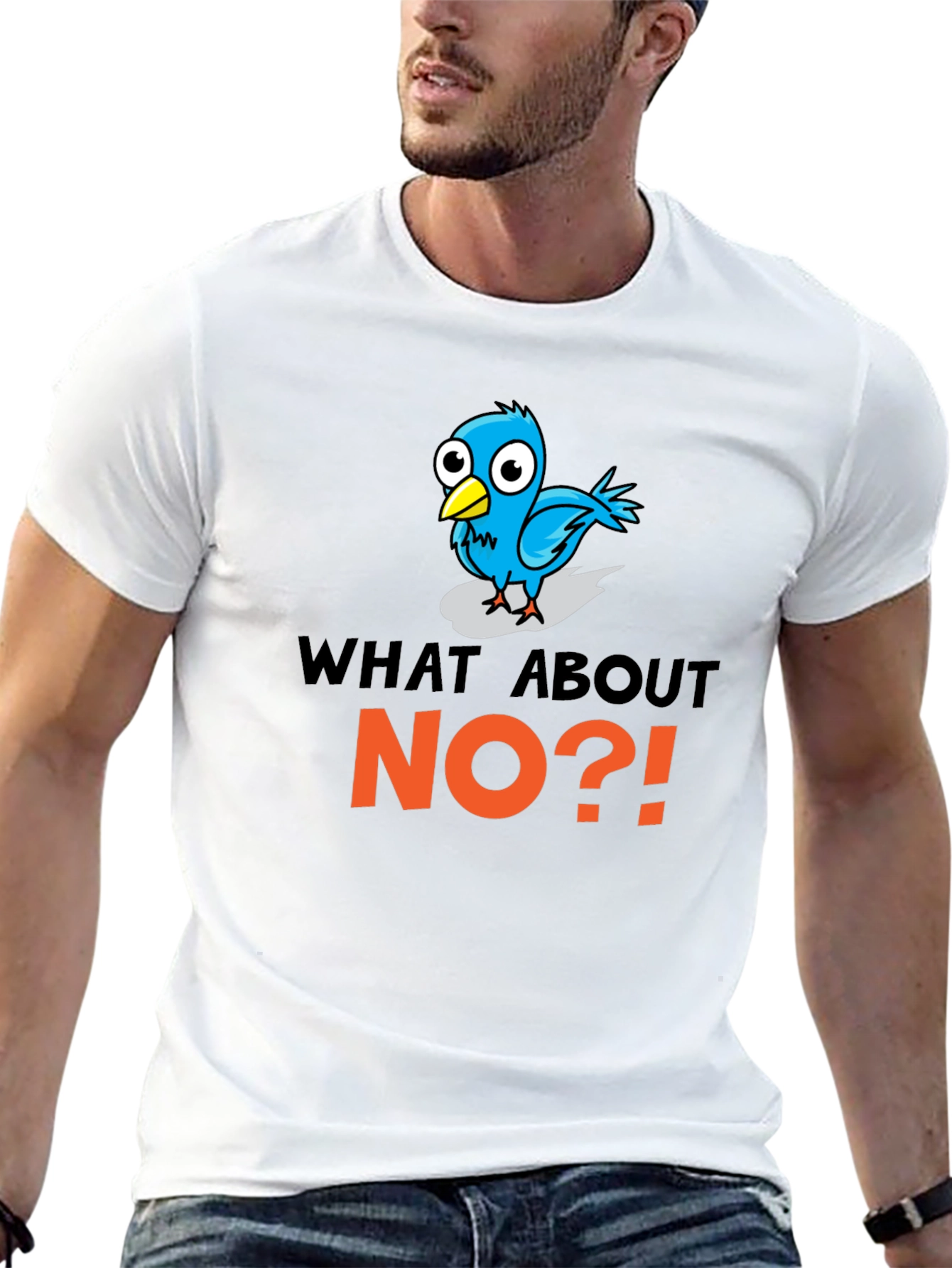 What About No?! T-Shirt Funny Bird Design