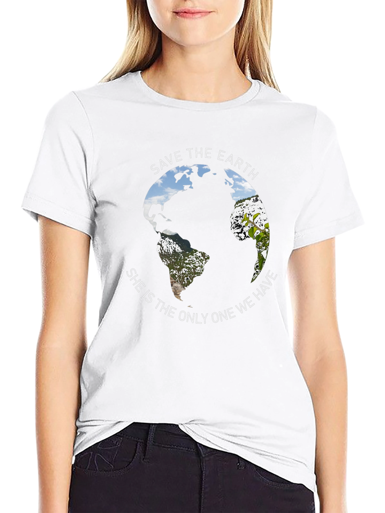 Save the Earth Graphic T-Shirt - Black