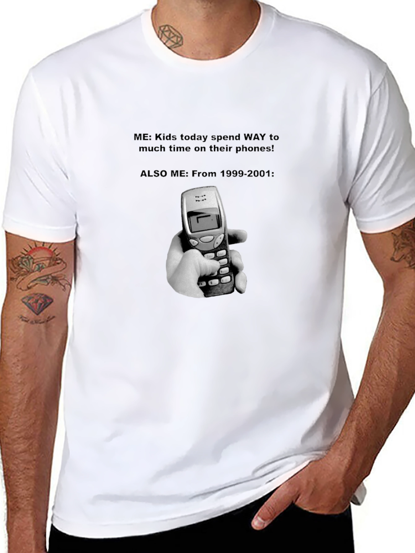 Nokia Throwback T-Shirt - Funny Retro Phone Tee