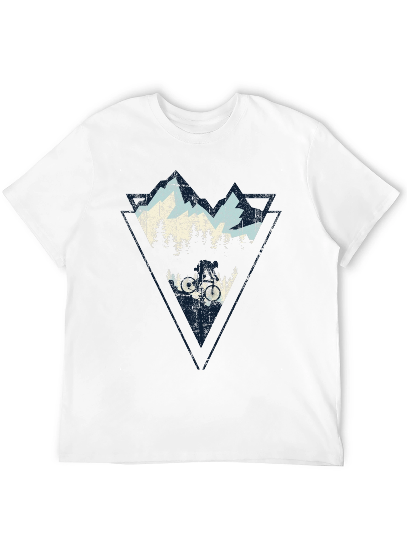 Mountain Biking Graphic Tee - Black