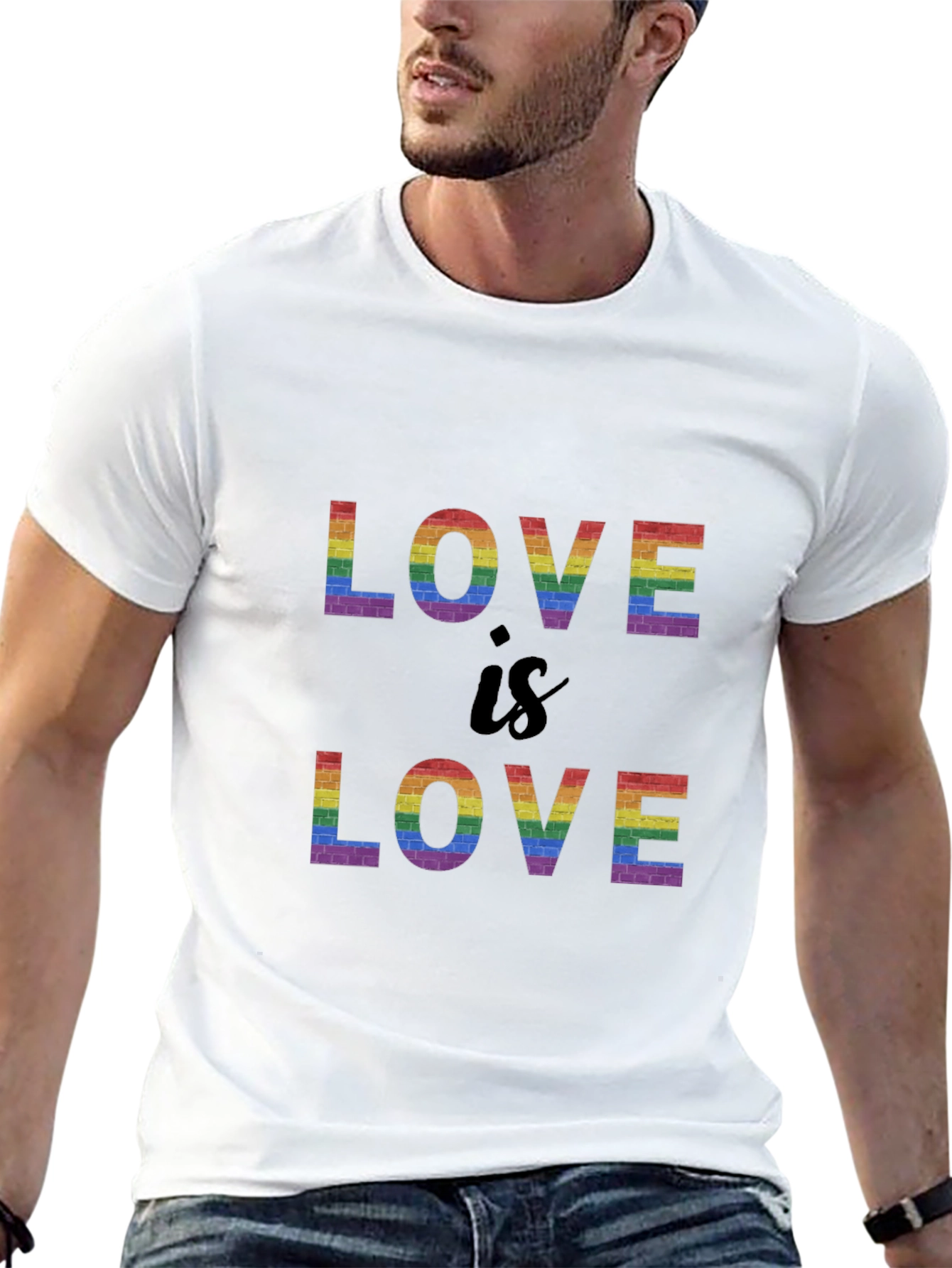 Love is Love Rainbow Brick T-Shirt